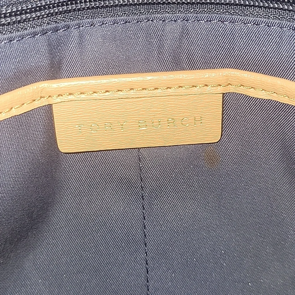Tory Burch Tan Leather Tote Bag with Shoulder Straps